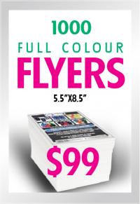 Full Colour Flyers $100